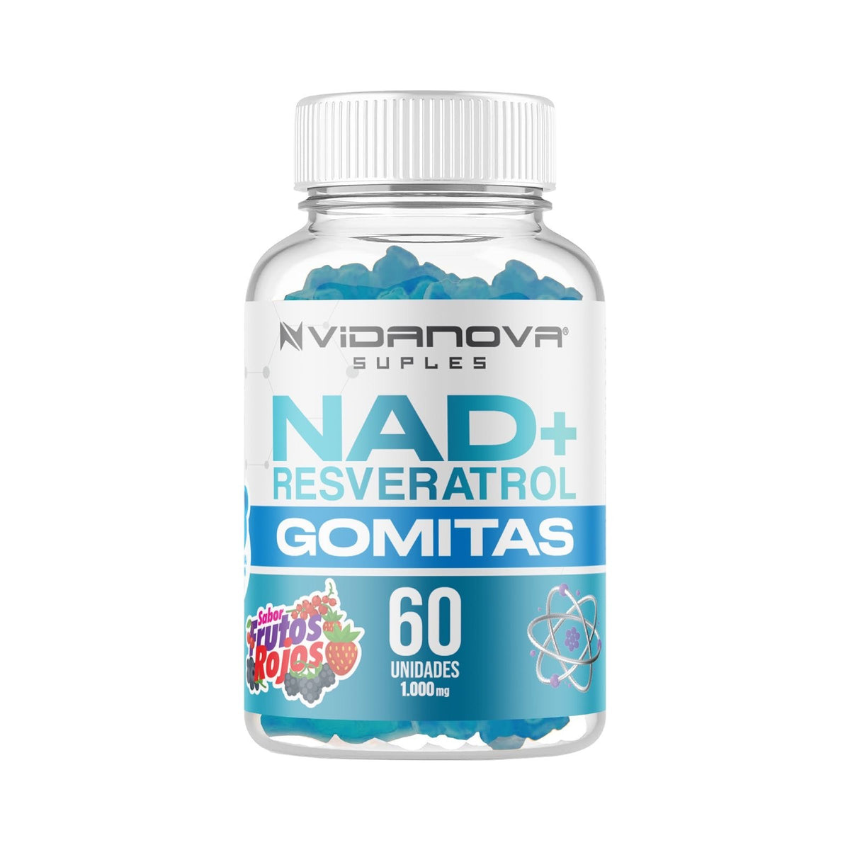 Gomitas NAD+ Resveratrol 1000 mg