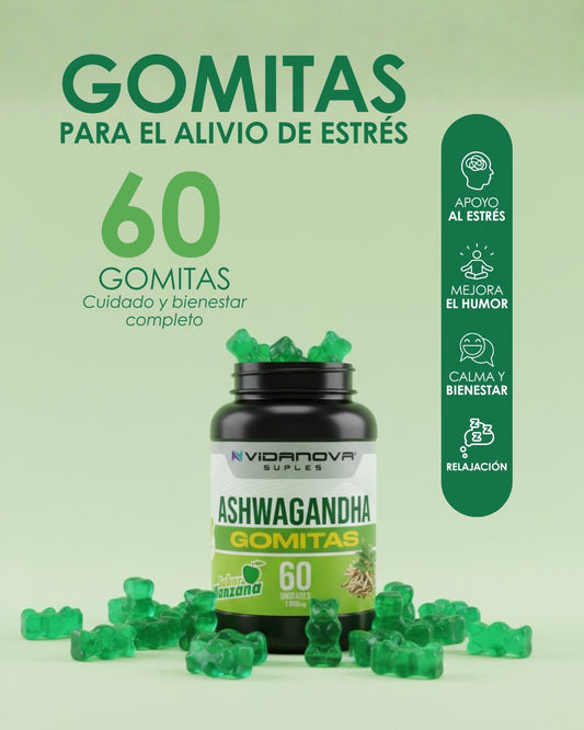 Gomitas de Ashwagandha 1000 mg (x60)