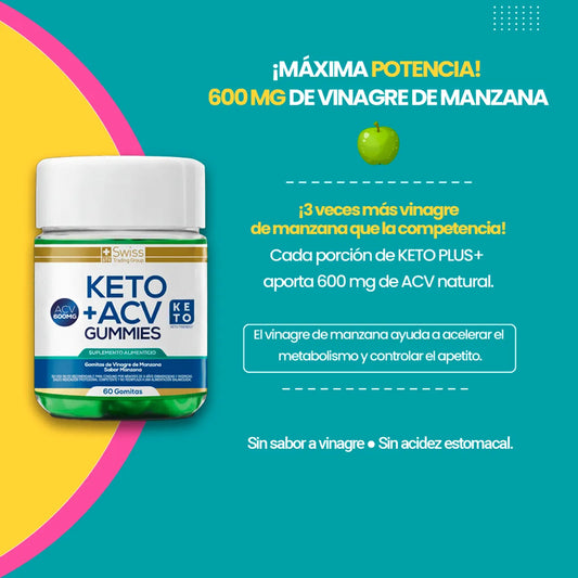 Keto Plus — Gomitas de Vinagre de Manzana