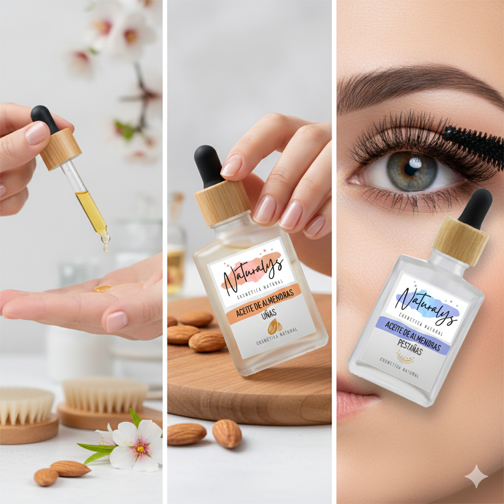 Pack Aceites de Almendra: Rostro, Uñas y Pestañas