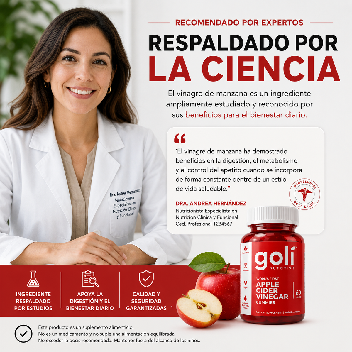 Gomitas Goli con Vinagre de manzana
