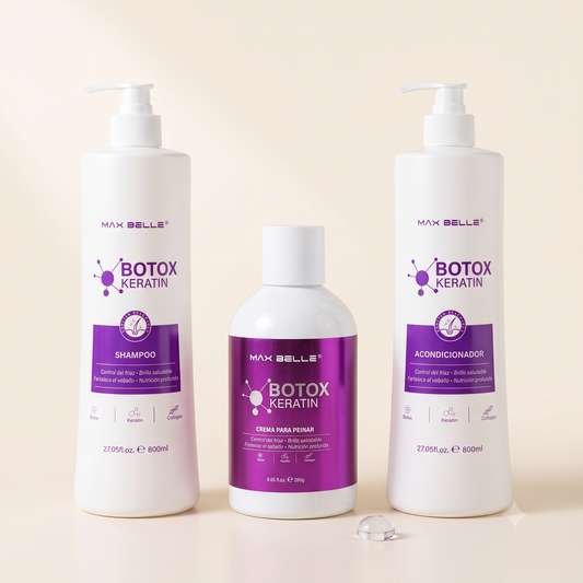 Tripack Capilar: Shampoo + Acondicionador + Crema para Peinar (Keratina)