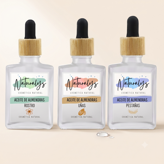 Pack Aceites de Almendra: Rostro, Uñas y Pestañas