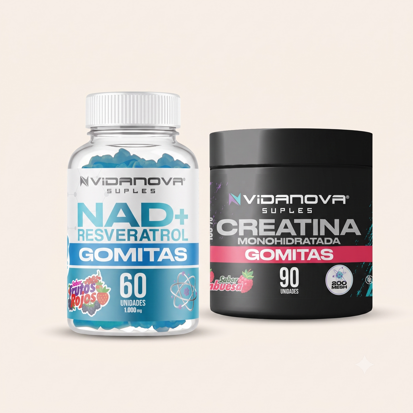 Pack Creatina & NAD+ (Gomitas) — Fuerza & Energía