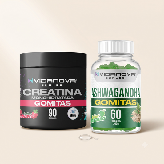 Pack Creatina & Ashwagandha (Gomitas) — Fuerza & Equilibrio