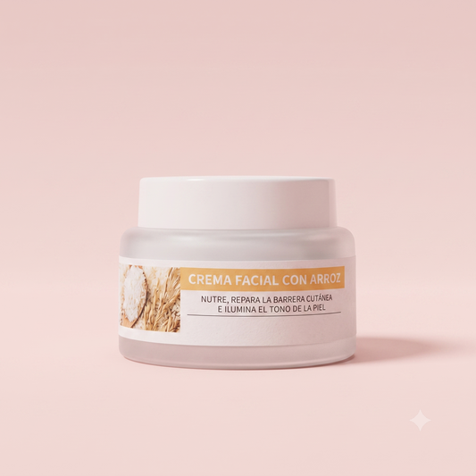 Crema Facial con Arroz