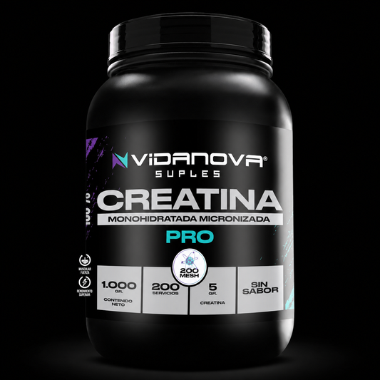 Creatina Monohidratada Micronizada 1 kg · Fuerza & Rendimiento · Envío Gratis