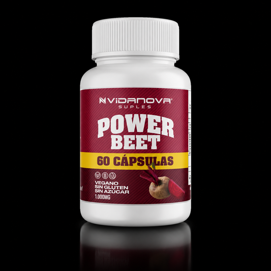Power Beet · Betarraga · Energía & Resistencia (60 cápsulas)
