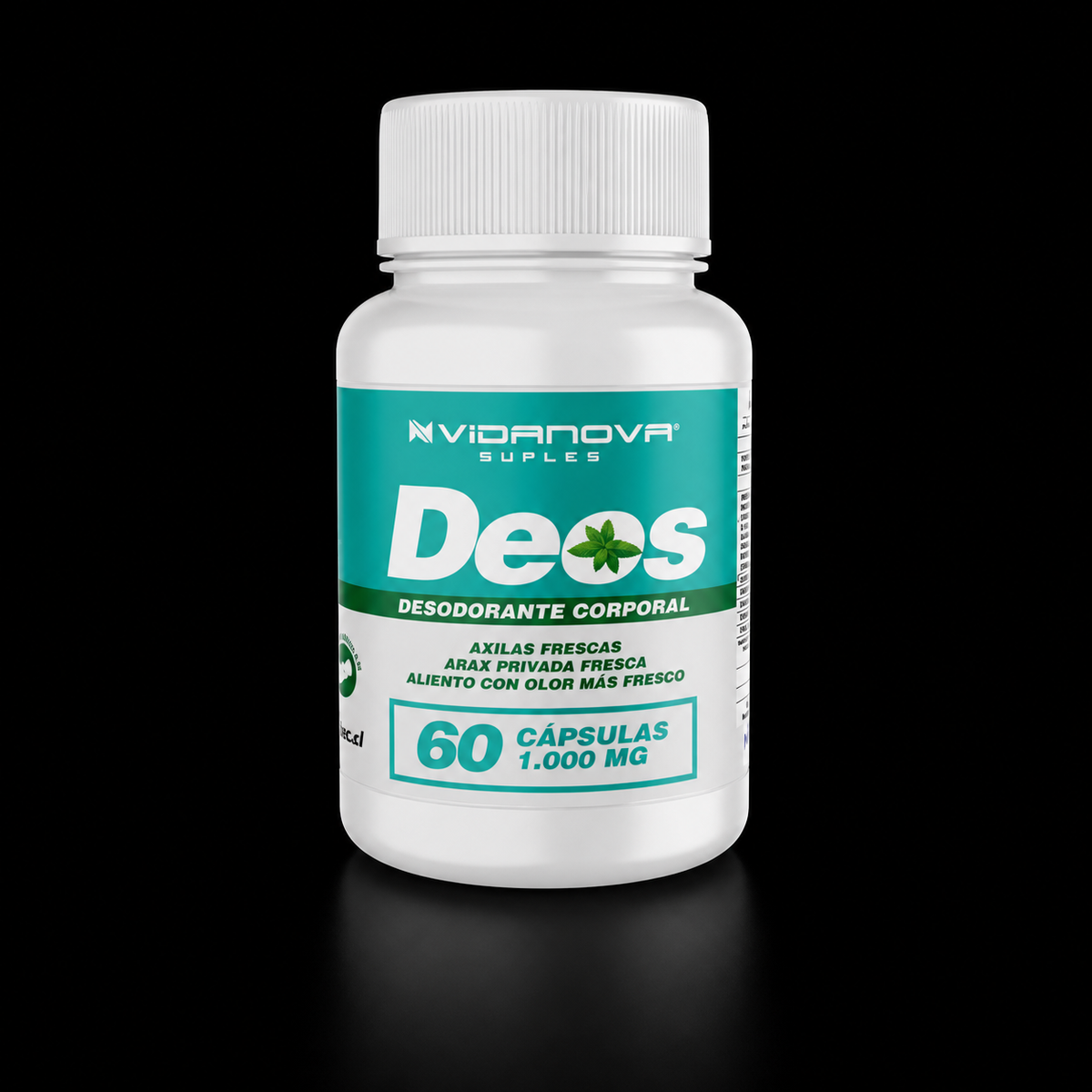 Deos · Desodorante Corporal en Cápsulas · Adiós al Mal Olor (60 cápsulas)